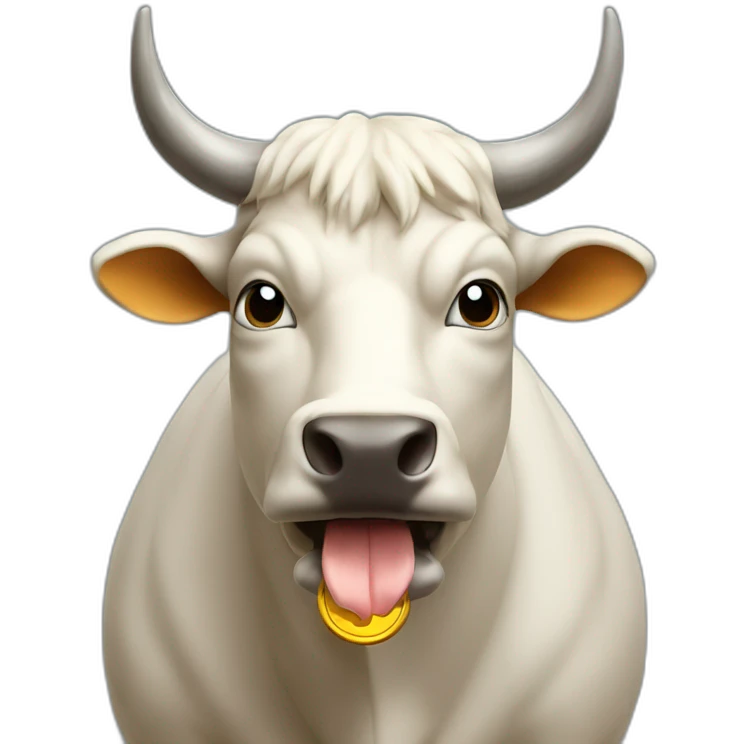 Bitcoin bull emoji