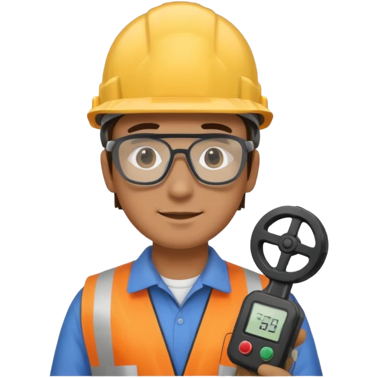 opérateur contrôle non destructif homme emoji