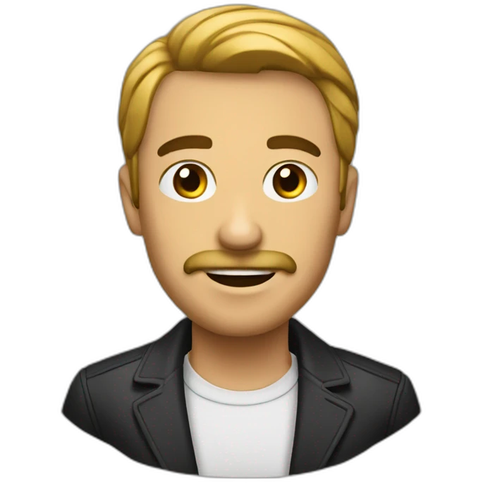 hombre con micrófono emoji