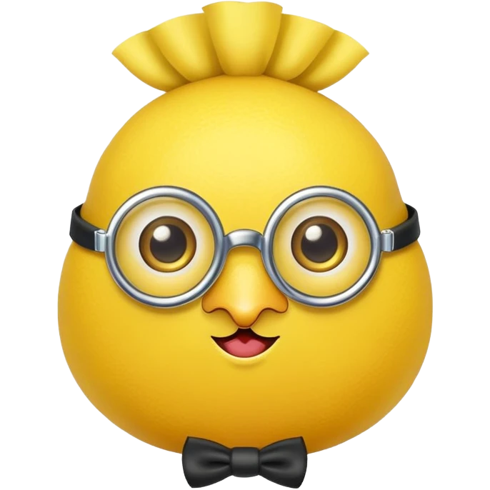 lemon with monocle and ruffled collar emoji
