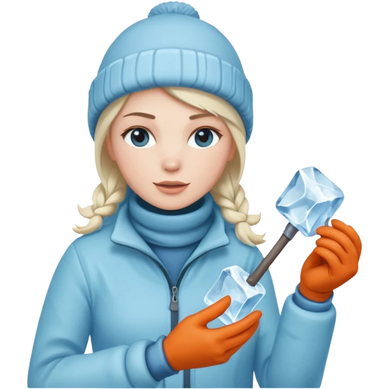 Ice Sculptor woman emoji