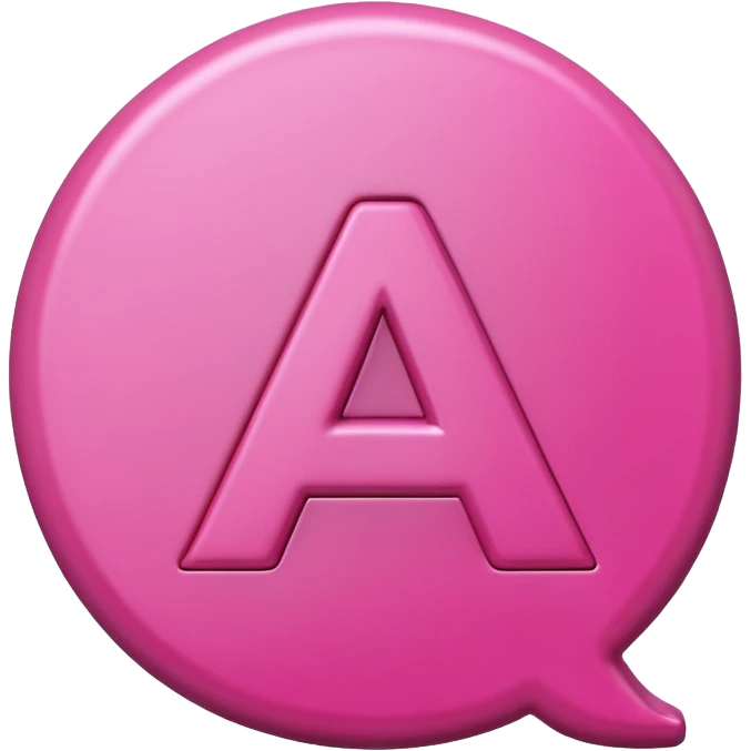  pink letter A emoji  emoji