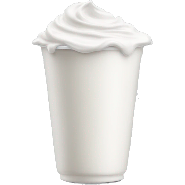 Yogurt cup realistic  emoji