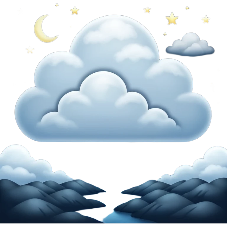 cloudy night emoji