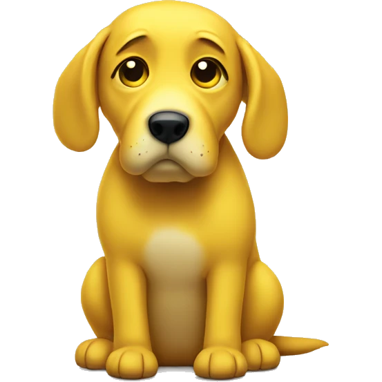 sad yellow wobbledog emoji