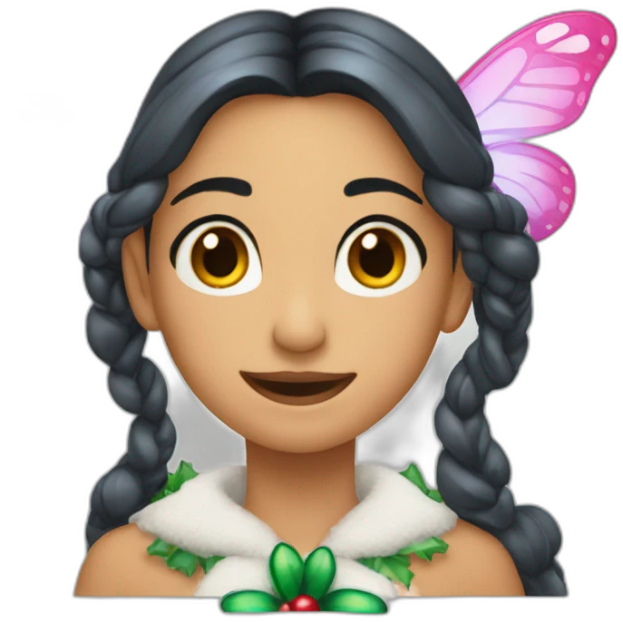 Mariposa  navidad  emoji