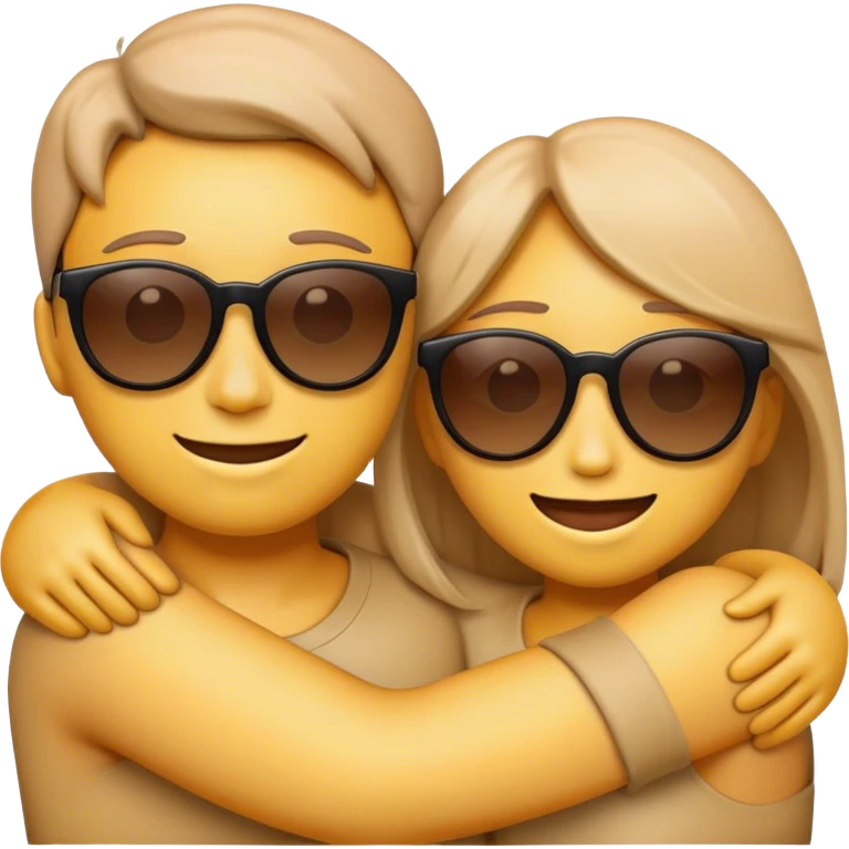 AppleのHugging Face絵文字がサングラスをかけている emoji