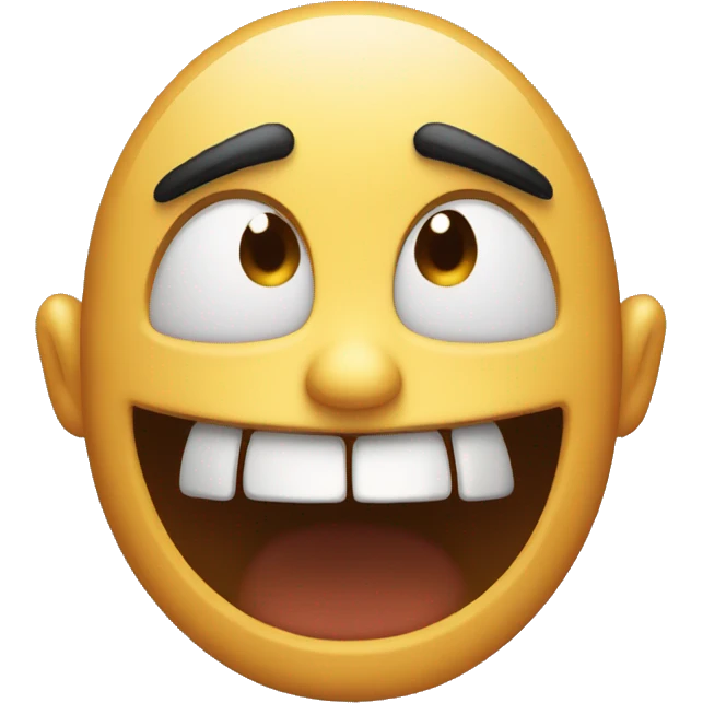 giggling scary emoji