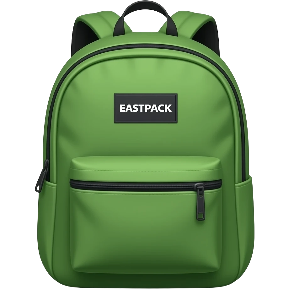 a green EASTPACK backpack emoji