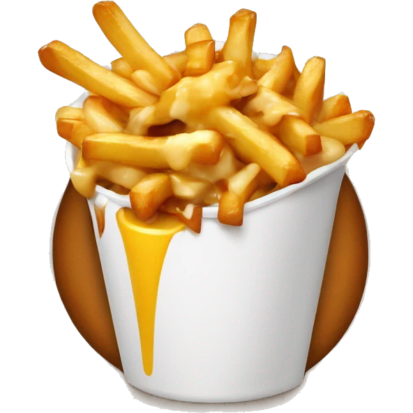 Poutine qui mange de la poutine  emoji