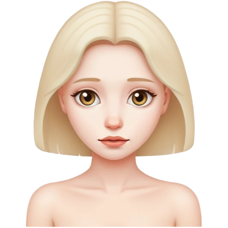Shy naked women  emoji