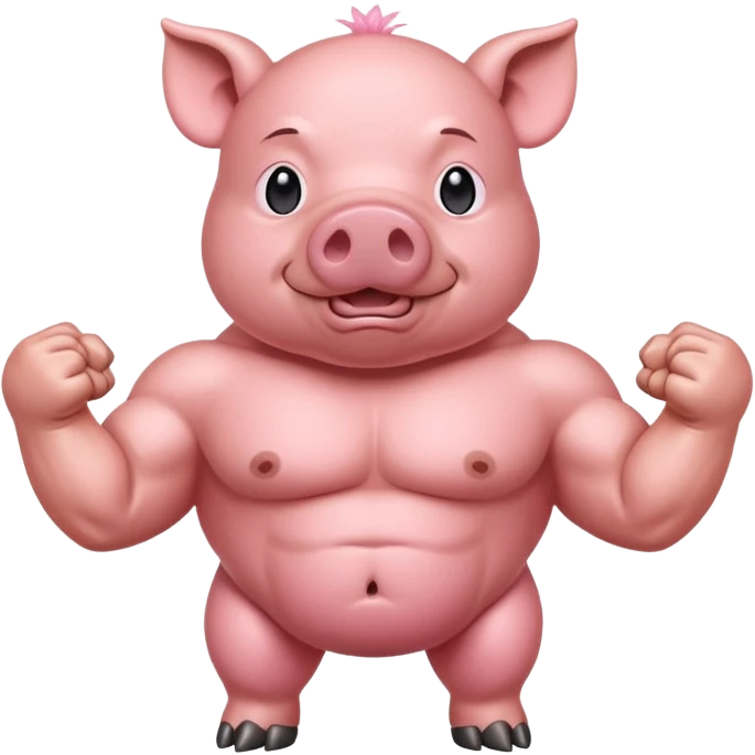 muscular pig emoji