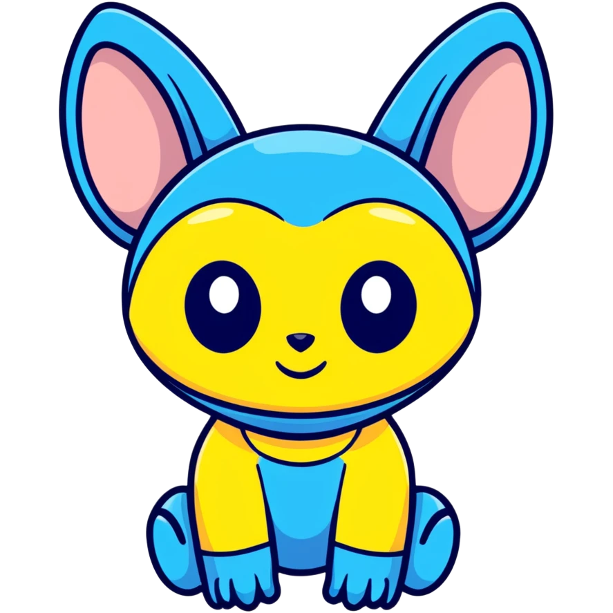 Stitch from Lilo and Stitch, cute blue alien with big ears emoji