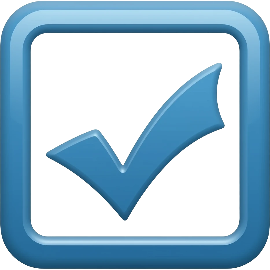 blue tick emoji emoji