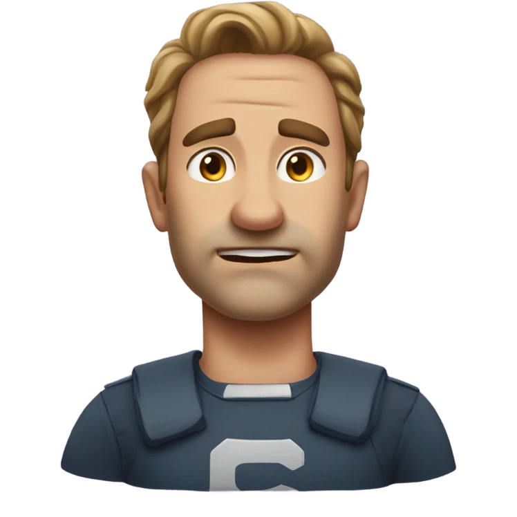 Súper sigma dad emoji with super shark mewing jawline  emoji