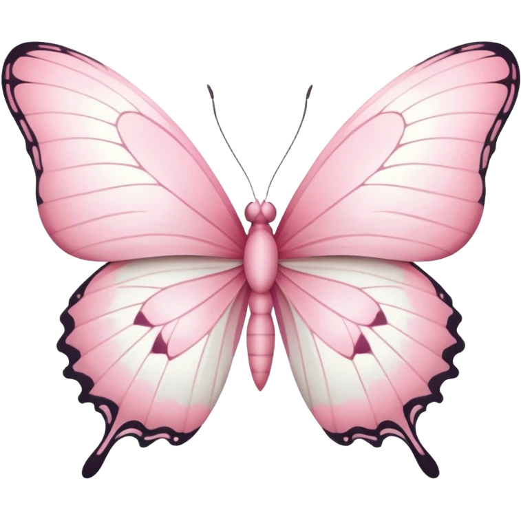 Pink white butter fly emoji