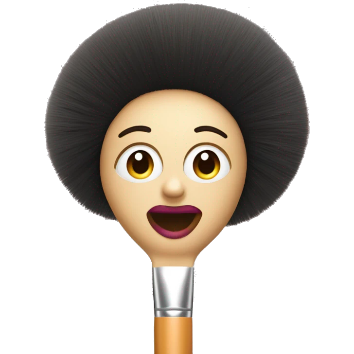 Makeup brush emoji