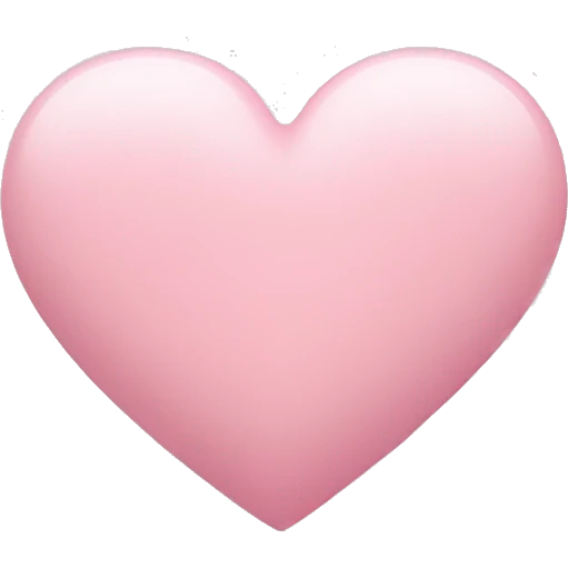 pastel pink heart emoji
