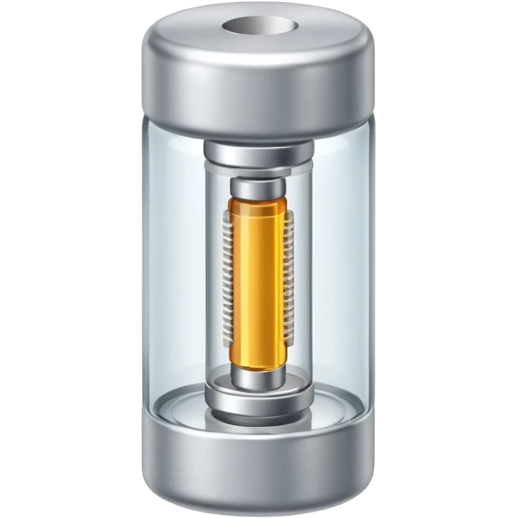 tiny glass fuse with metal caps emoji