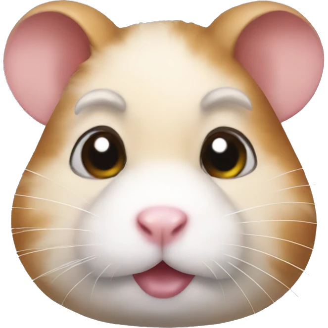 Hamster with makeup emoji