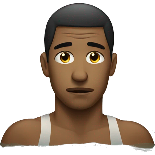 Sad swimmer emoji