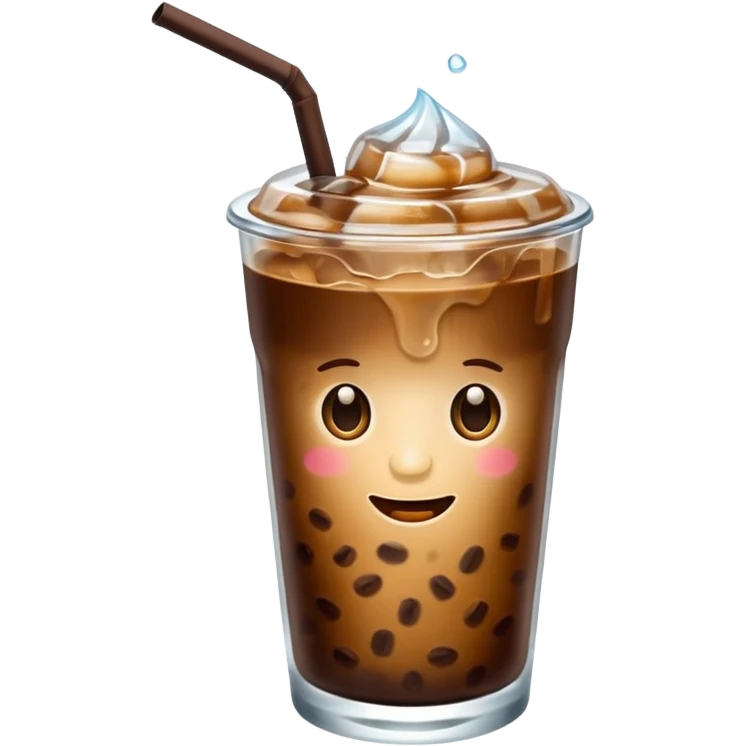 Iced coffee emoji