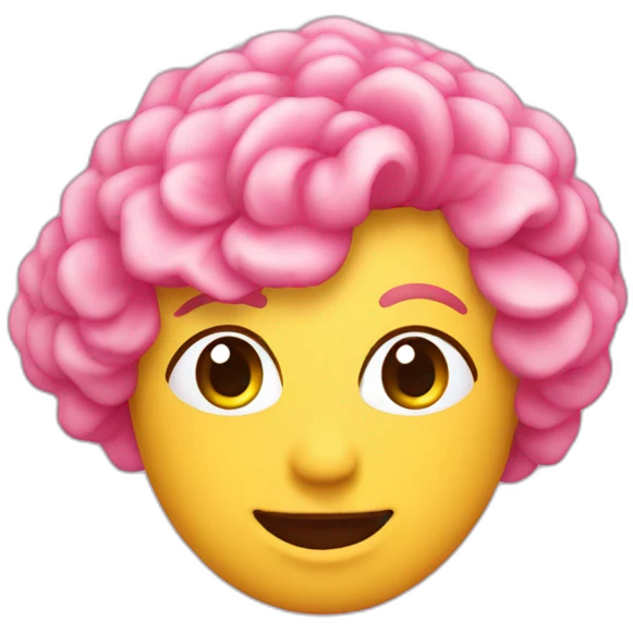 Crotte de couleur rose emoji