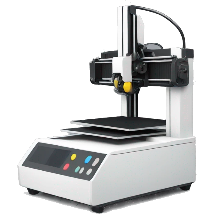 3d printer black emoji