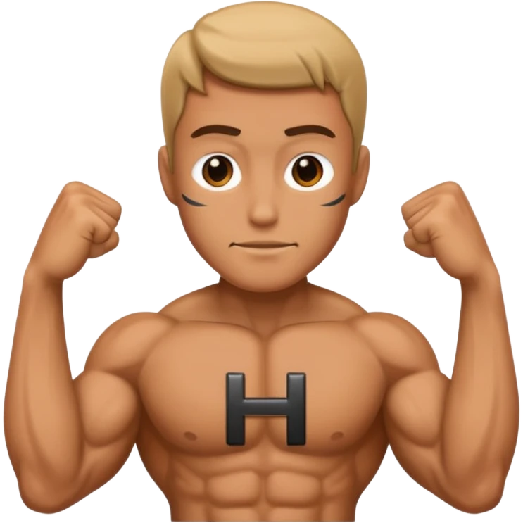 sensei Posing as the letter H emoji