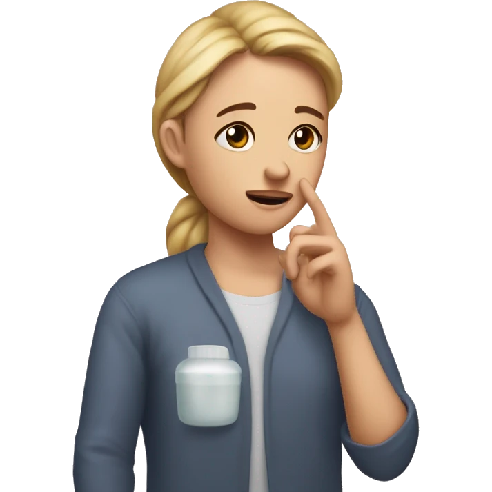 "I want to create an emoji where I, as a caring partner, am looking after my girlfriend when she's unwell. The key moment is me extending my hand to touch her forehead, checking her temperature, showing my concern and care." emoji