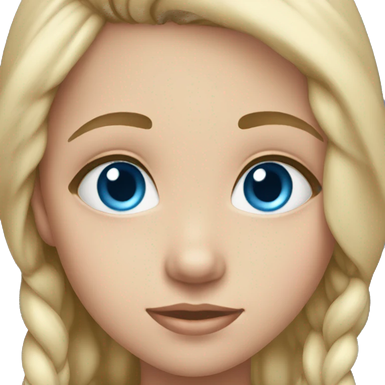 little girl blue eyes  emoji