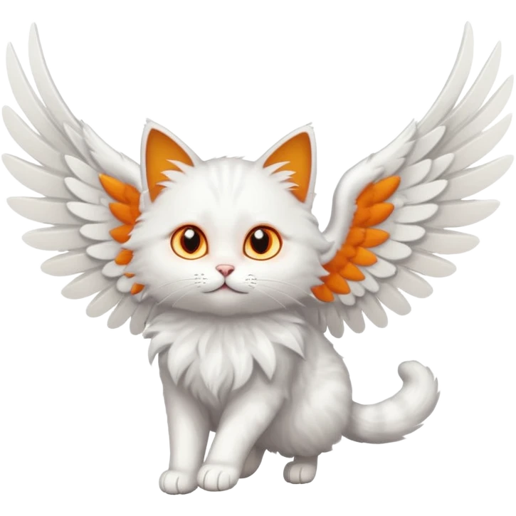 Flying cat emoji