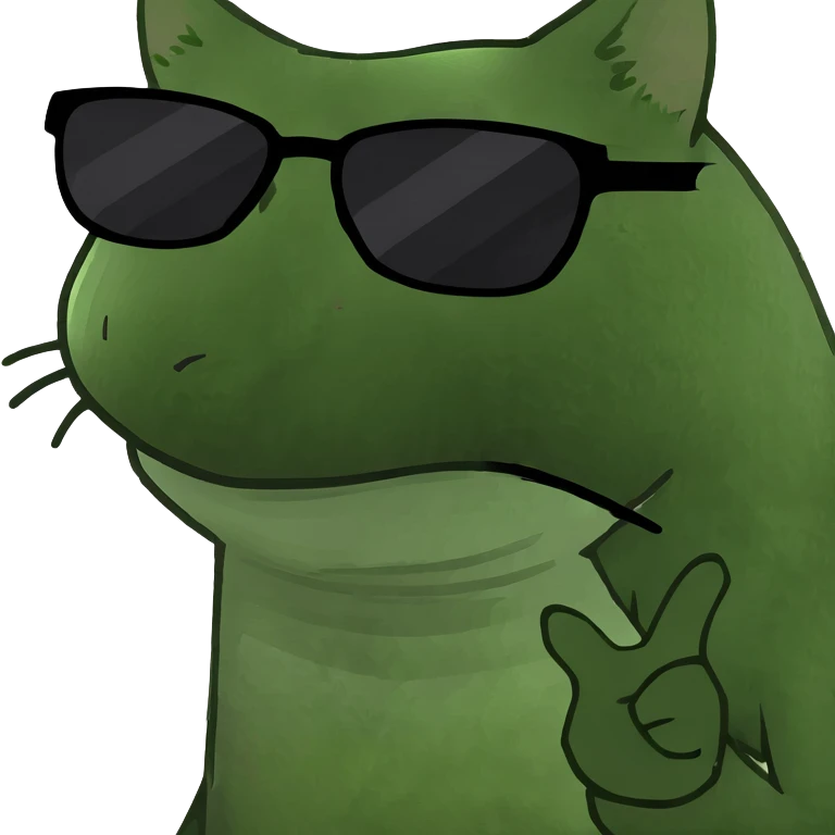 Cat with sunglasses emoji
