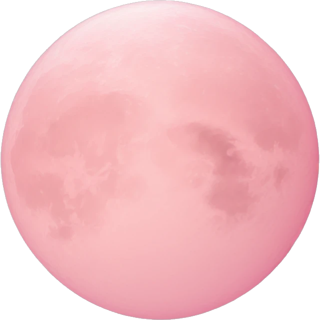 Light pink pink moon emoji