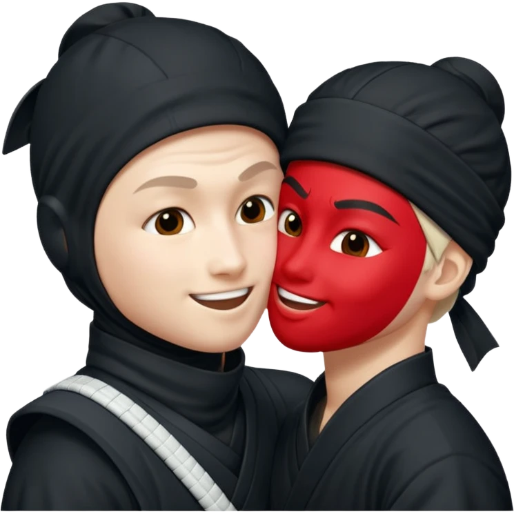 Ninja nike blanco, dando besos emoji