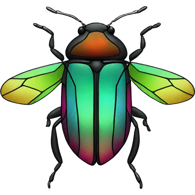 stained glass bug emoji