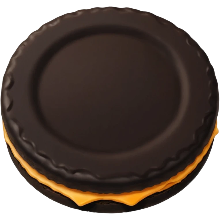 black biscuit emoji