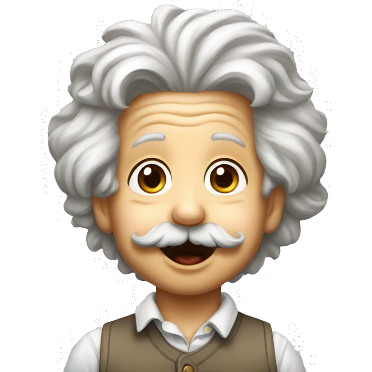 albert einstein as a kid with tongue out emoji
