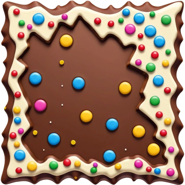 Broken Chocolate Bark with Sprinkles emoji