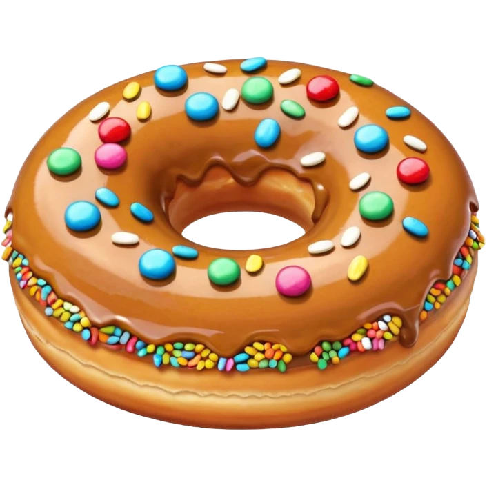 Donut with beige topping emoji