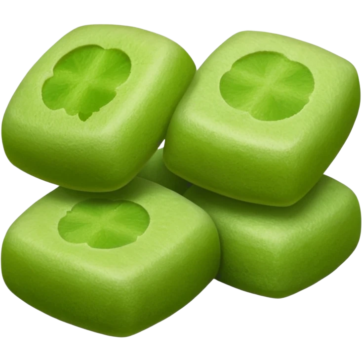 Cute matcha flavored mochi emoji