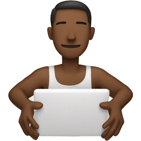 instagram logo as a man doing no shape with hands emoji