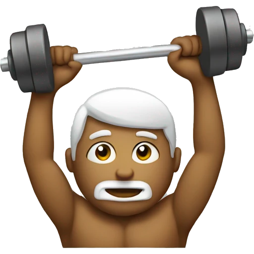 lifting weight emoji