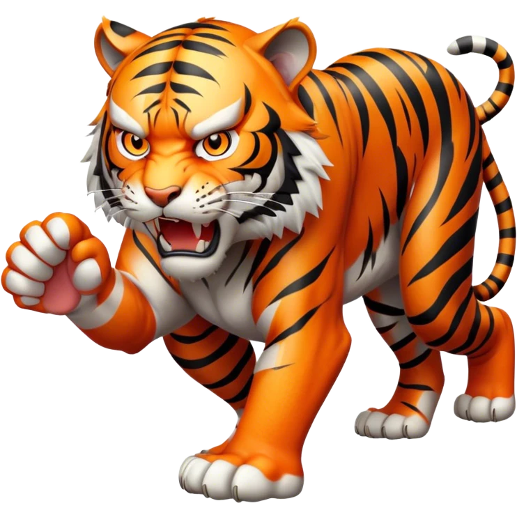 ANGRY Tiger  ful;l body emoji