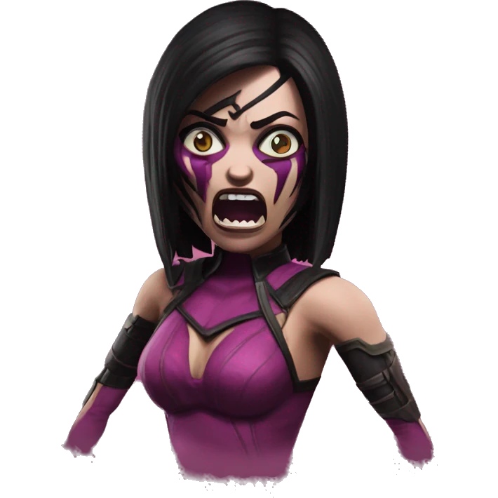 frightened Mileena Mortal Kombat X emoji