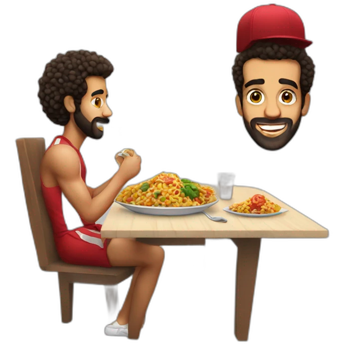 mohamed salah eating emoji