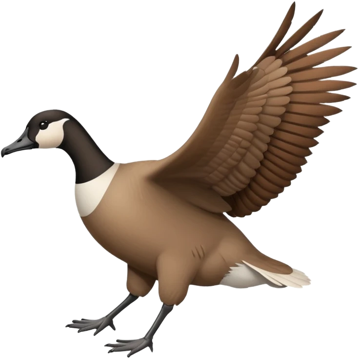The Canada Goose Is Flying Thanksgiving Day Meal emoji