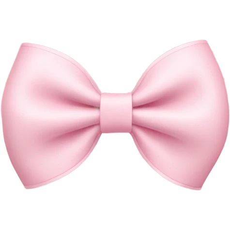 light pink bow on light pink bow emoji