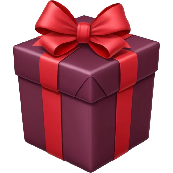 christmas gift with Mulled wine color emoji