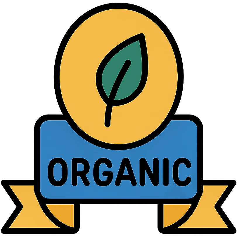 colorful modern icon of organic products emoji